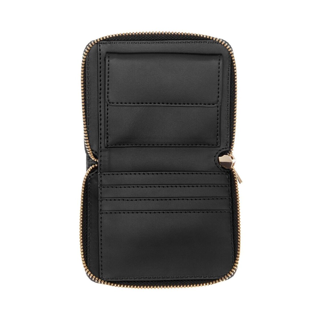 LAUREL II SLG SMALL ZIP AROUND,BLACK
