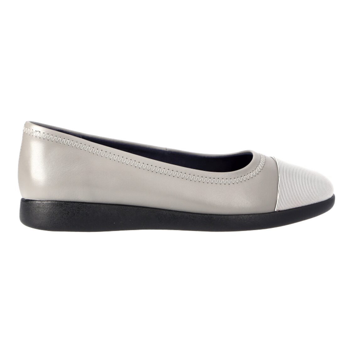 Barani Leather Pumps/Ballet Flats 1321 Grey