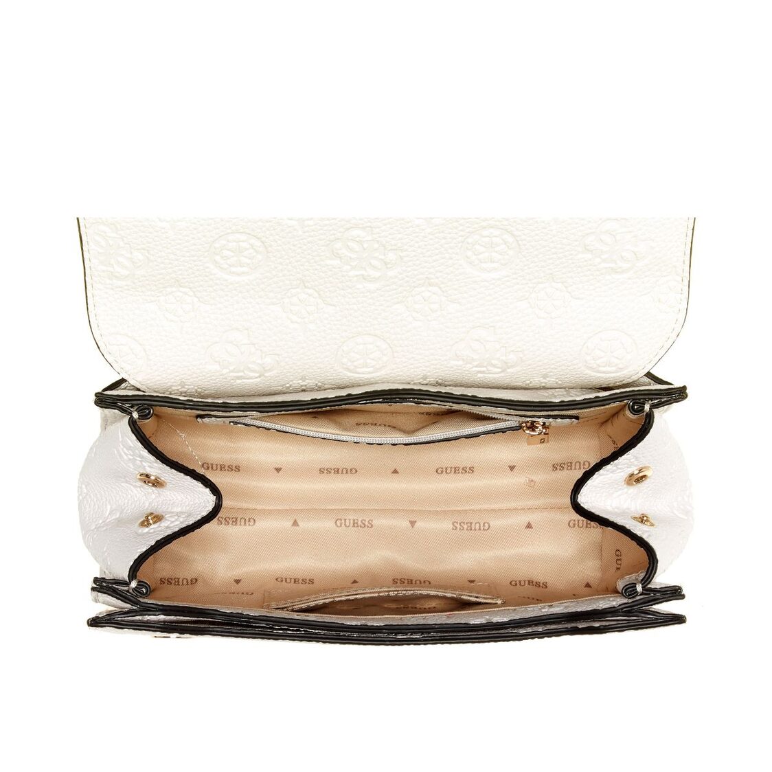 CRESIDIA II CONVERTIBLE CROSSBODY FLAP,BONE LOGO