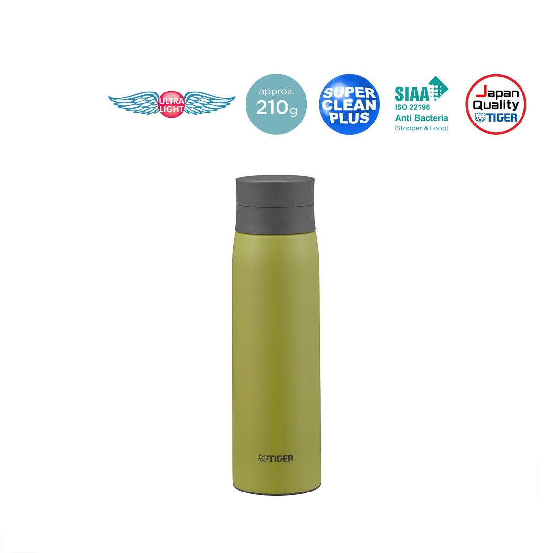 Tiger 500ml Anti-Bacteria Double S/Steel Thermail Mug - Fresh Green (MCY-K050 GF)