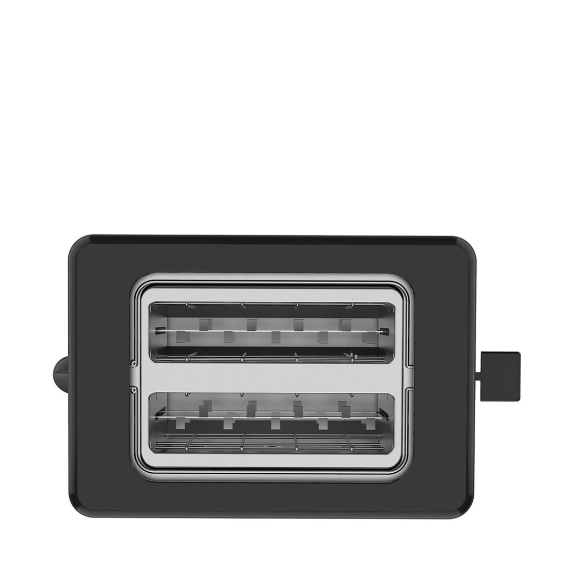 Odette Advanced Digital Touch Panel 2-Slice Bread Toaster With Croissant Warming Rack - Black