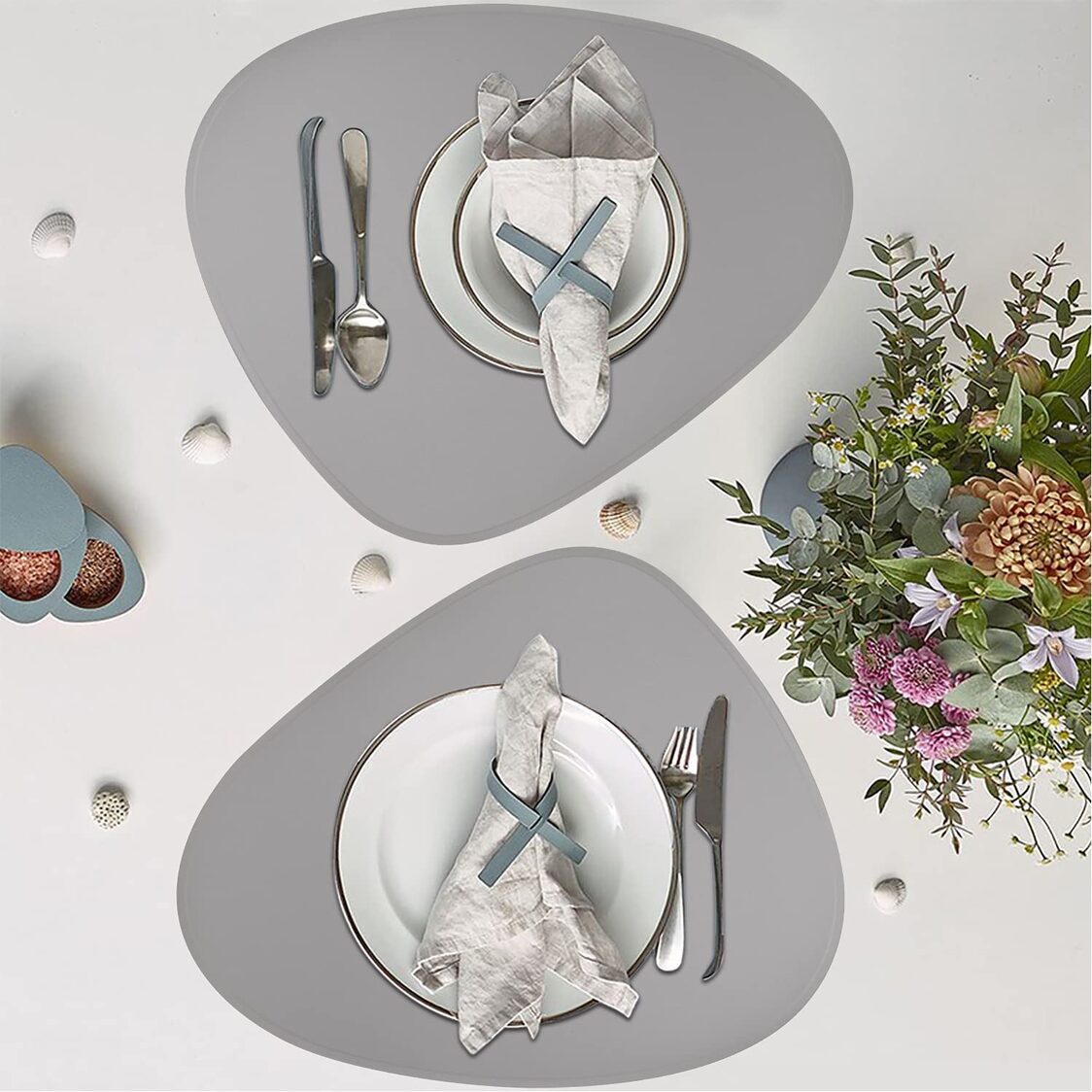 J. Rapee Litchi Placemat Silver
