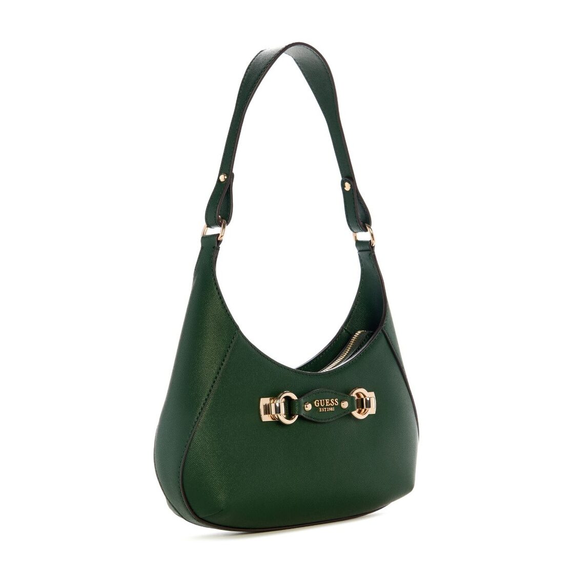 MIMINA TOP ZIP SHOULDER BAG,FOREST