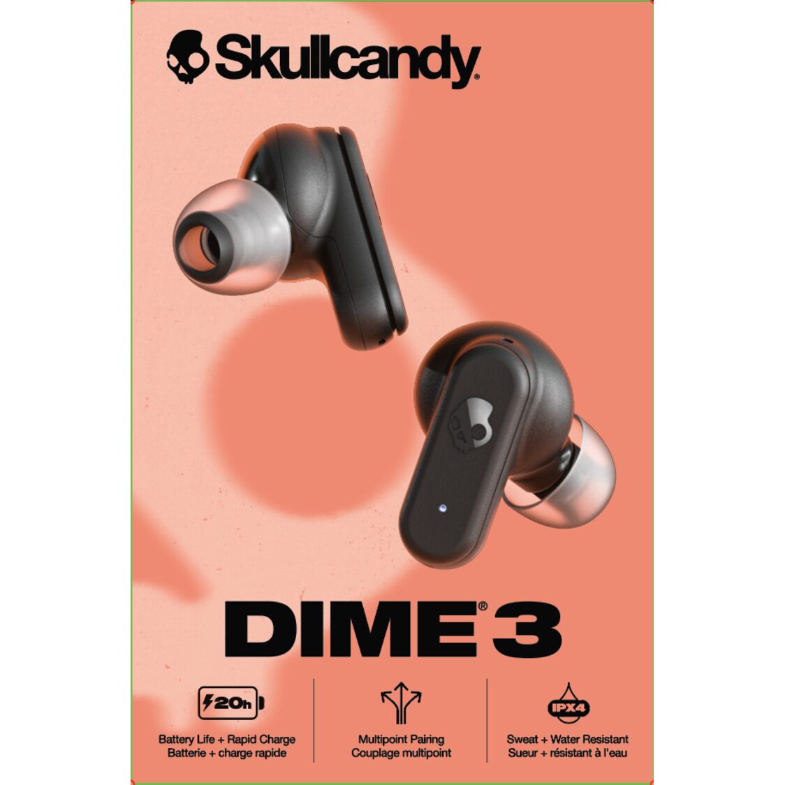 Skullcandy Dime 3 True Wireless In-ear True Black