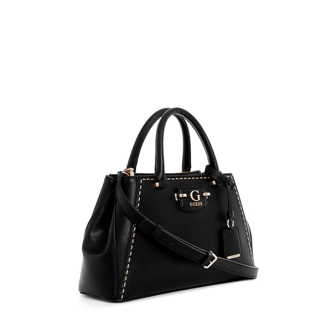 Guess Nastra Society Satchel, Black