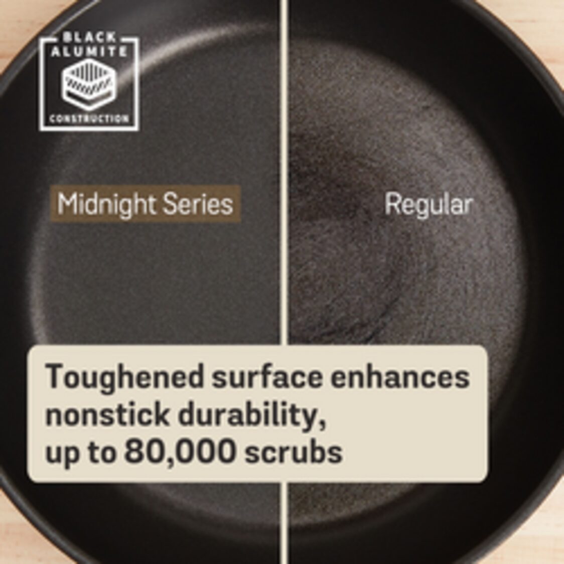 Meyer Midnight Nonstick 28cm Hard Anodized Open Stirfry With Helping Handle (Induction) 85078