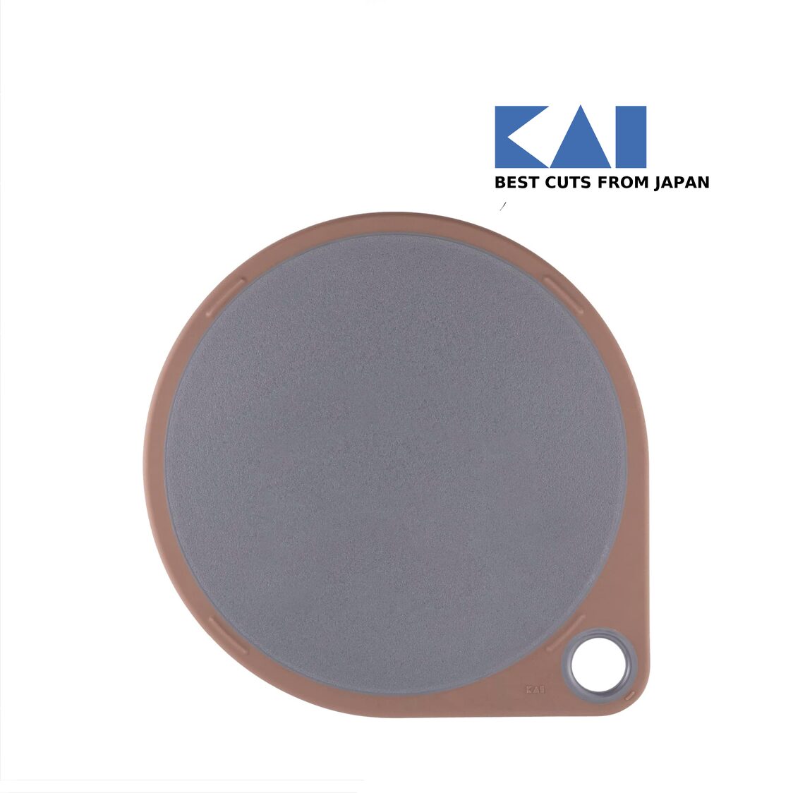 KAI Round Cutting Board 30cm - Charcoal Grey (AP-5331)