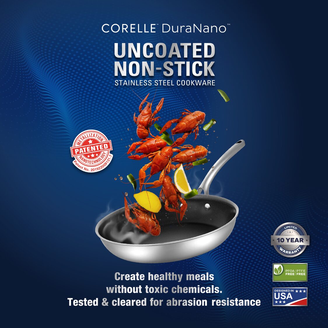 [Metro Exclusive] Corelle DuraNano Triply Frypan 20cm