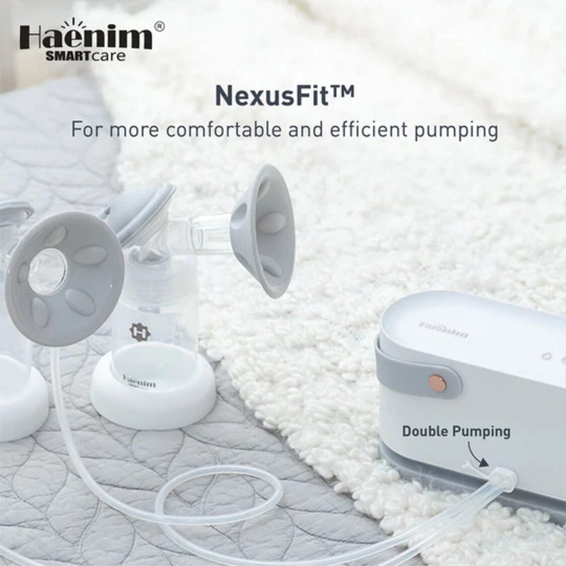 Haenim Nexusfit 7X Breast Pump (White Peacock Green)