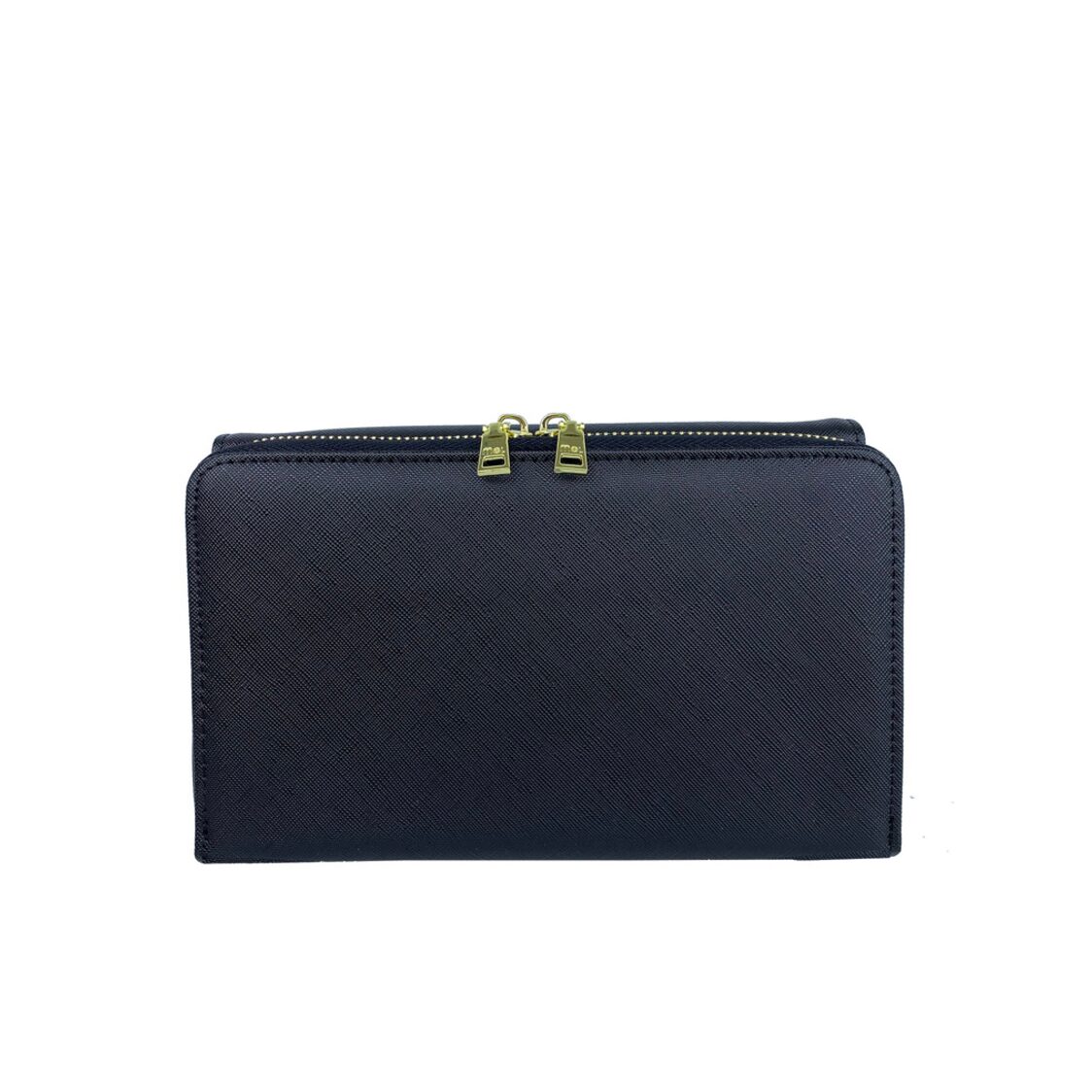 Mel&Co Saffiano-Effect Chain Wallet With Flap Compartment