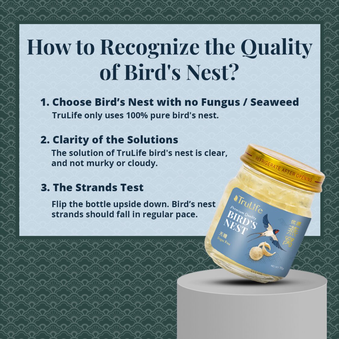TruLife Bird's Nest With American Ginseng & Rock Sugar 6s (70gx6)
