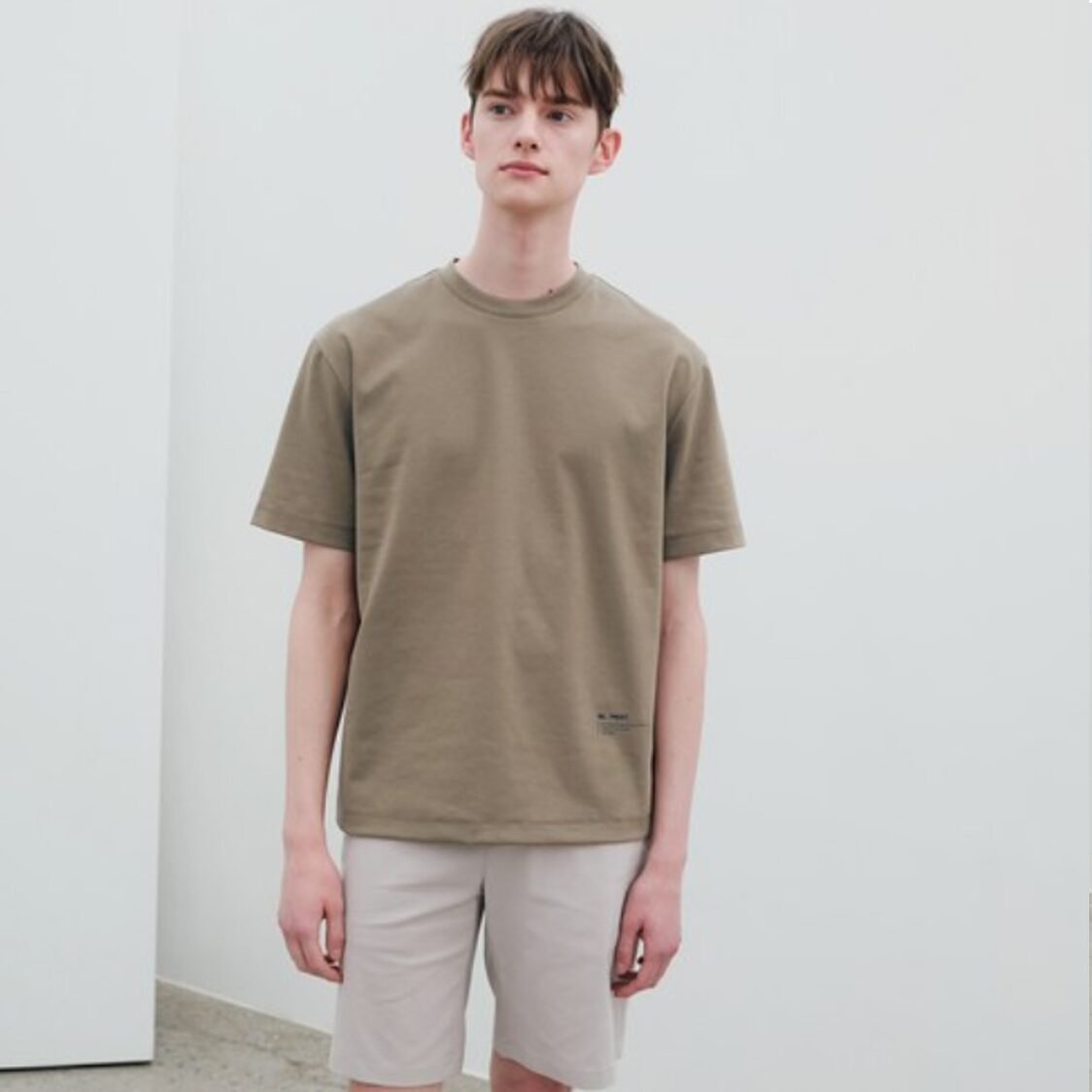 Mind Bridge [Cool] Tapered Cool-Max Banding Half Pants L/Beige