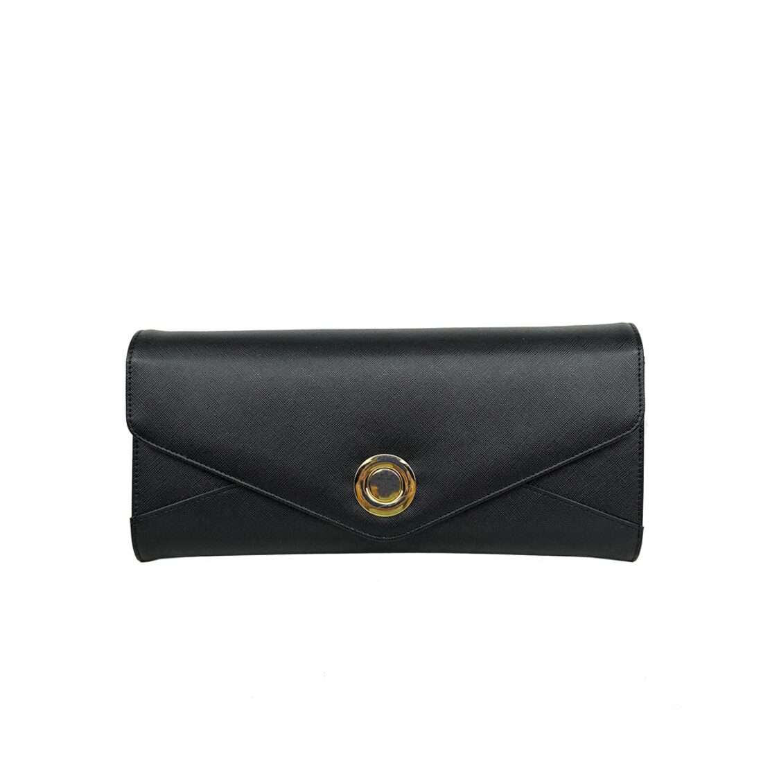 Mel&Co Saffiano Leatherette Clutch Chain Sling Bag