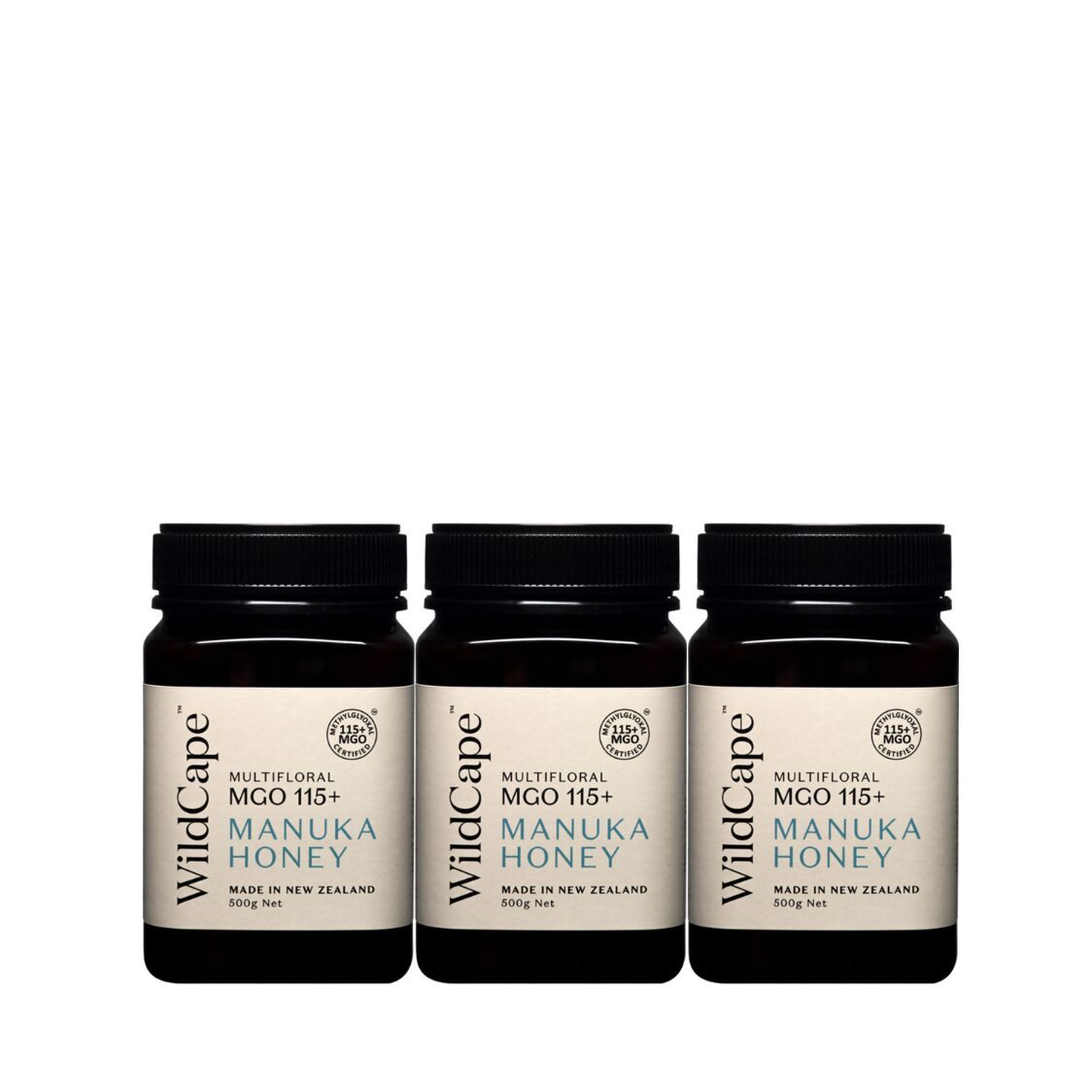 WildCape Manuka MGO 115+ 500G (3 Bottles)