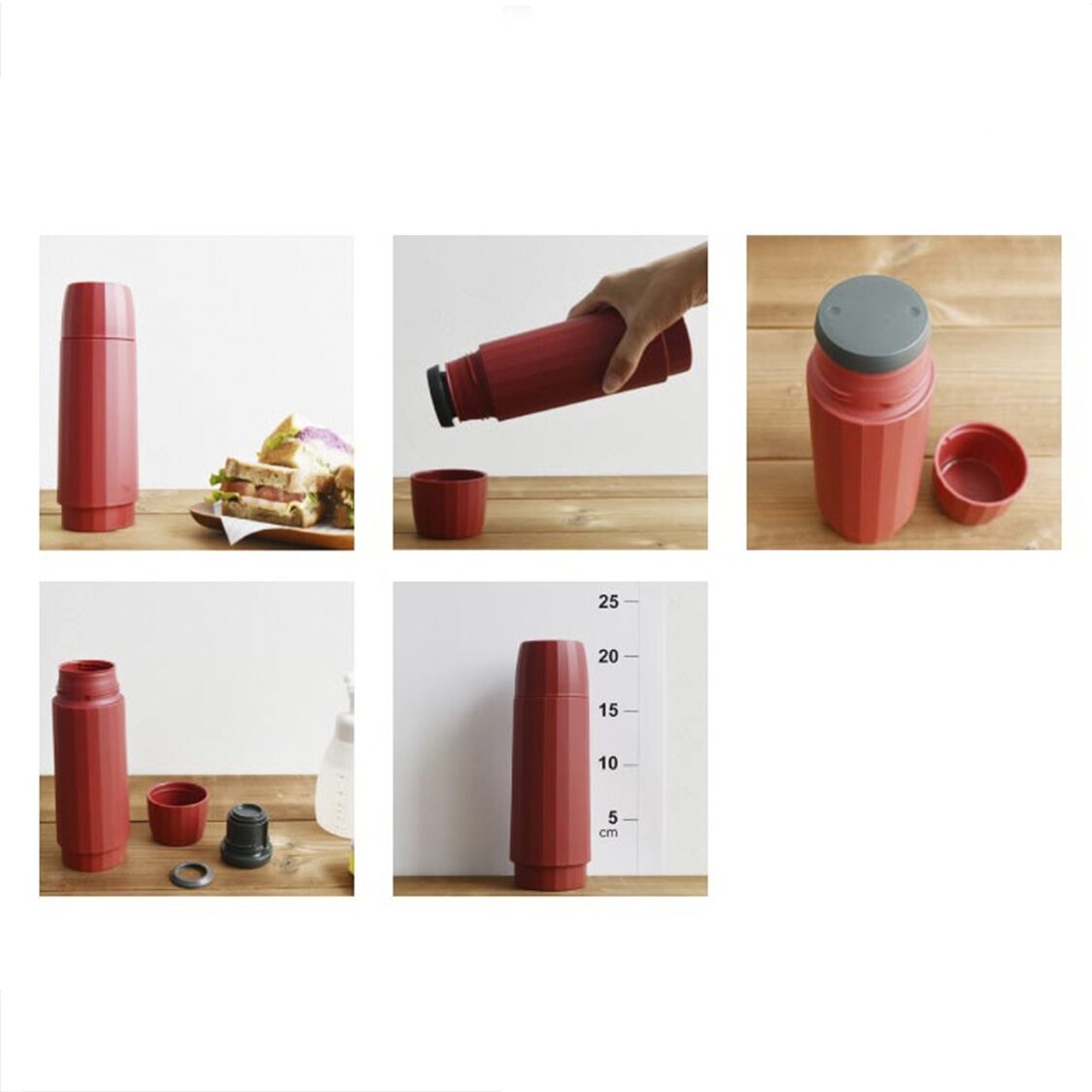 TIGER Double Stainless Steel Bottle 300ml - Brick Red (MSK-A030 RB)