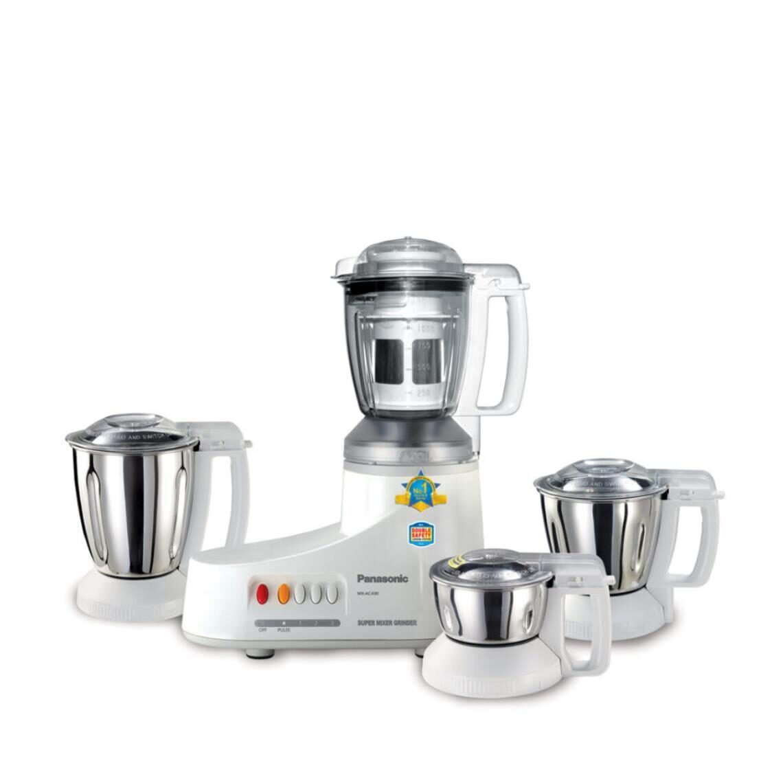 PANASONIC Stainless Steel Jar Mixer & Grinder 1.0L 550W (MX-AC400)