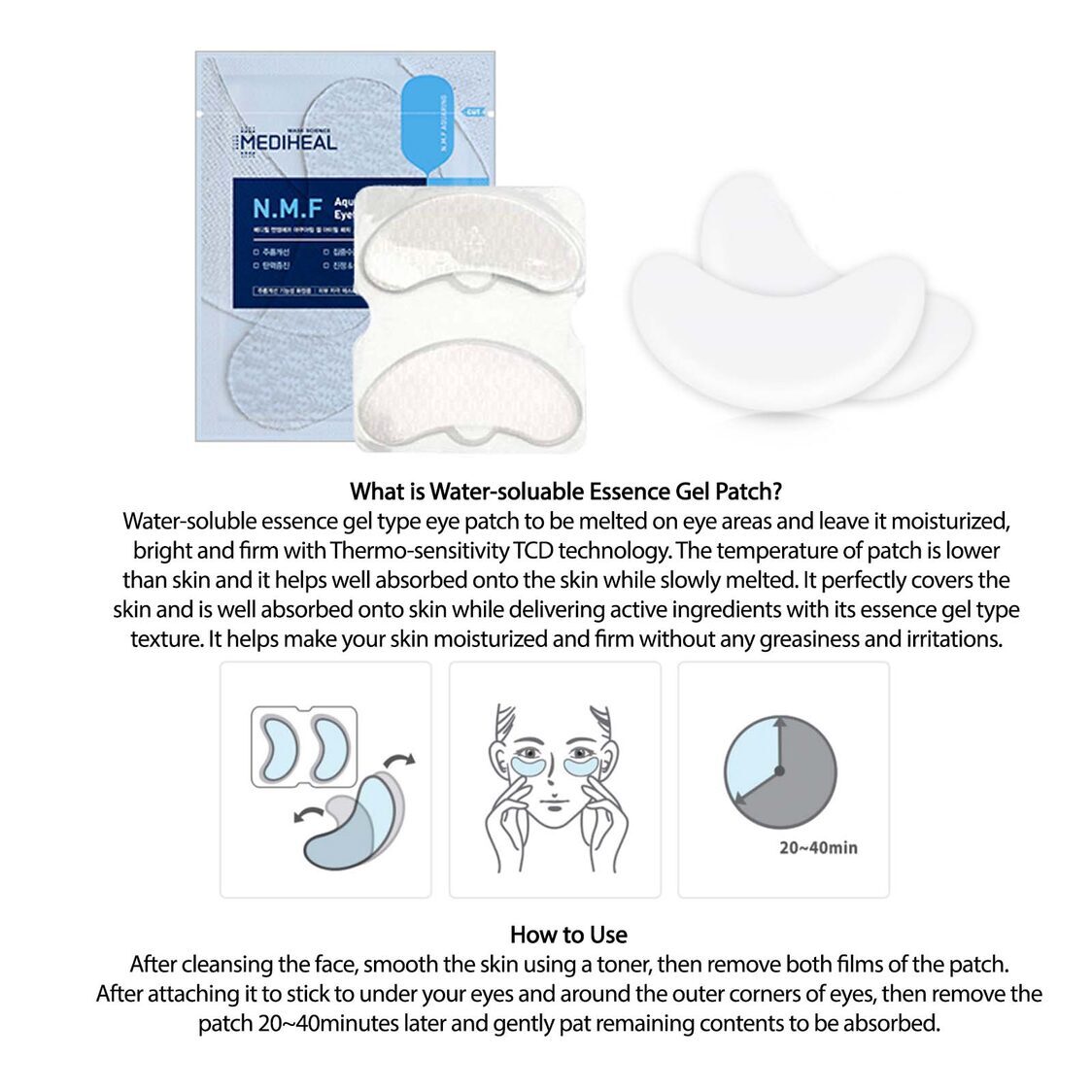 Mediheal N.M.F Aquaring Gel Eye Fill Patch 5 Sheets