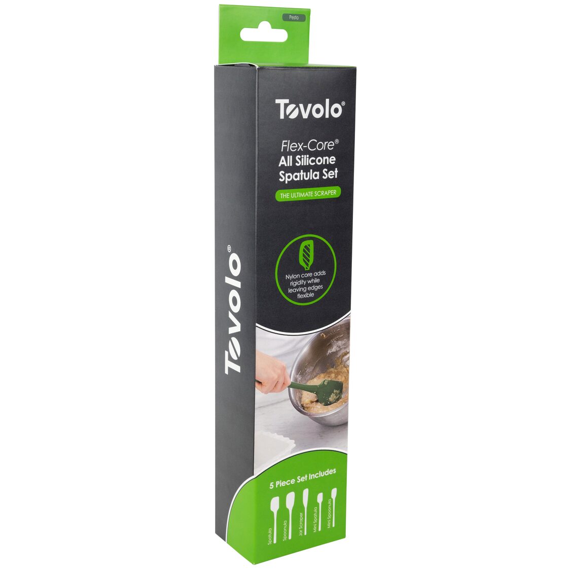 Tovolo Flex-Core Spatula Silicone Set S/5 - Pesto