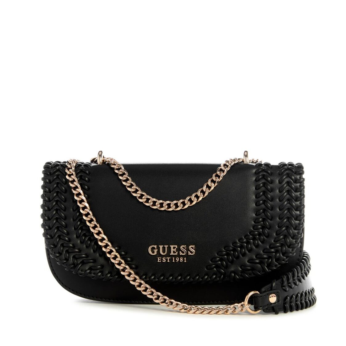 Guess Tatum Convertible Crossbody Flap,Black