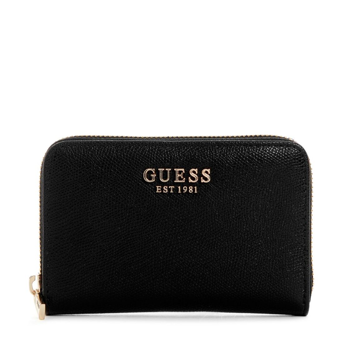 AMORETTE SLG MED ZIP AROUND,BLACK