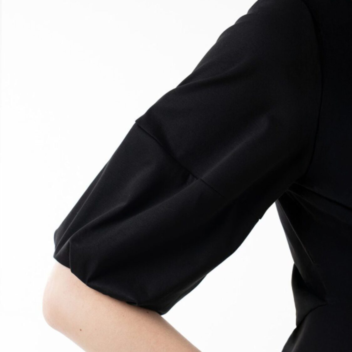 K/WOODS Cloud Sleeve Dress in Black