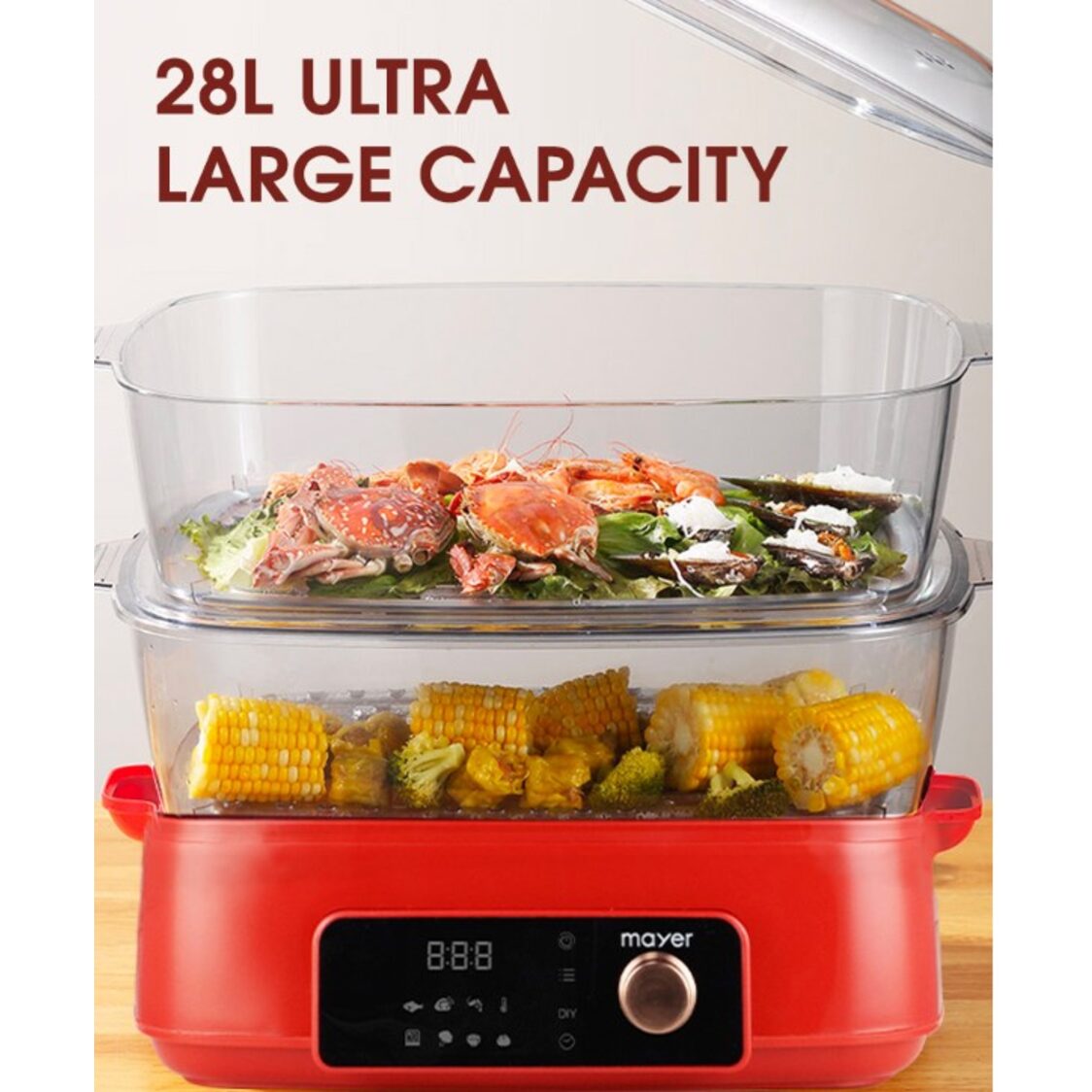 Mayer Digital Food Steamer MMFS280D
