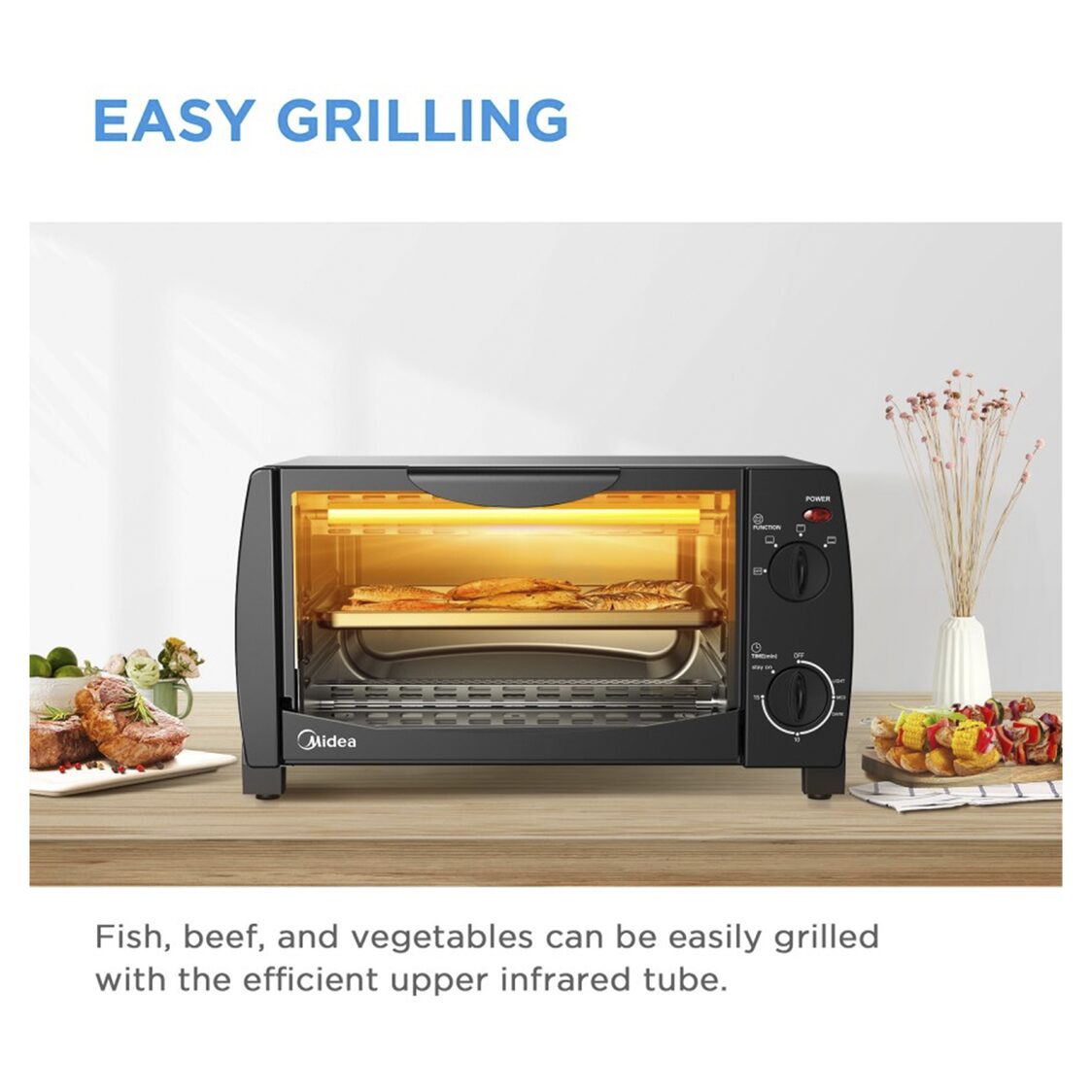 MIDEA 10L Electric Oven (MEO-10BDW-BK)