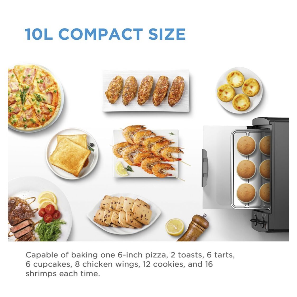 MIDEA 10L Electric Oven (MEO-10BDW-BK)