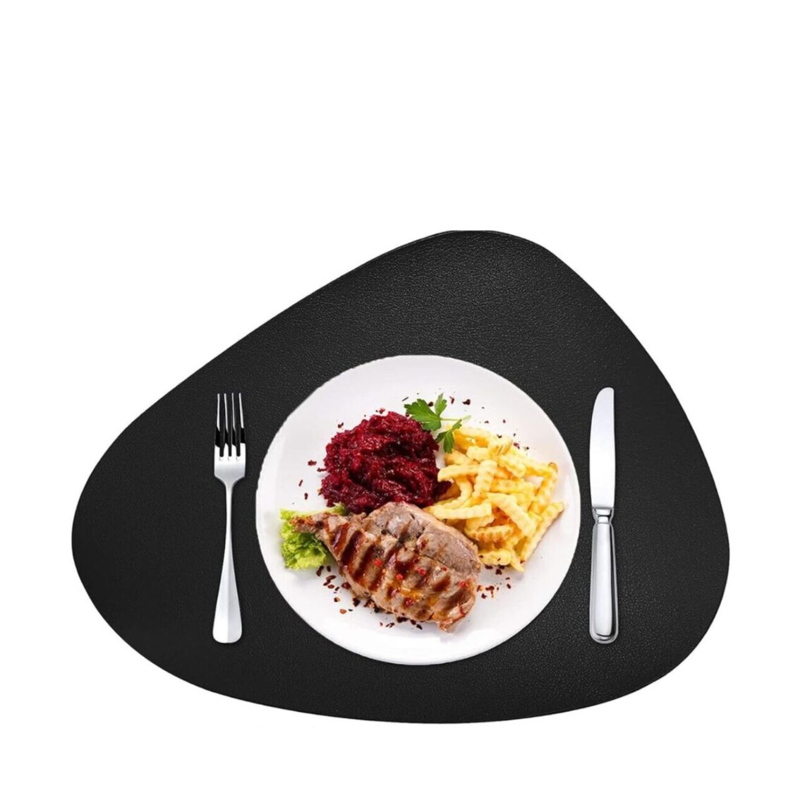 J. Rapee Litchi Placemat Black