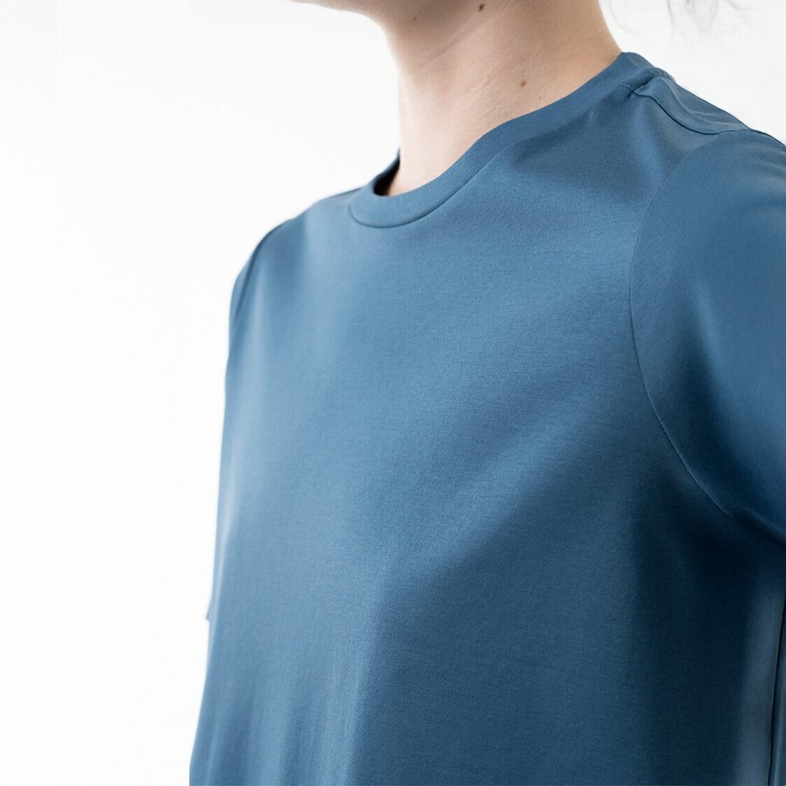 K/WOODS Essential Crew Neck Tee in Indigo Blue