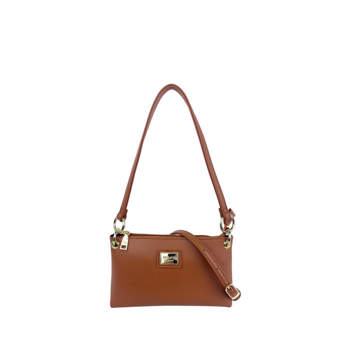 Mel&Co Slim Shoulder Sling Bag Small Beige Mel&Co Slim Shoulder Sling Bag Small