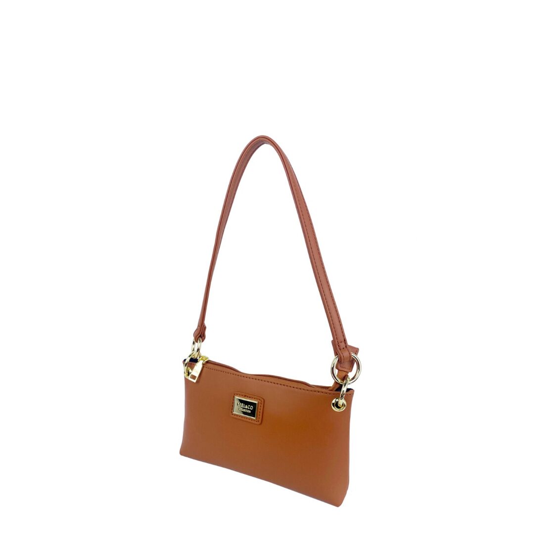 Mel&Co Slim Shoulder Sling Bag Small Beige Mel&Co Slim Shoulder Sling Bag Small