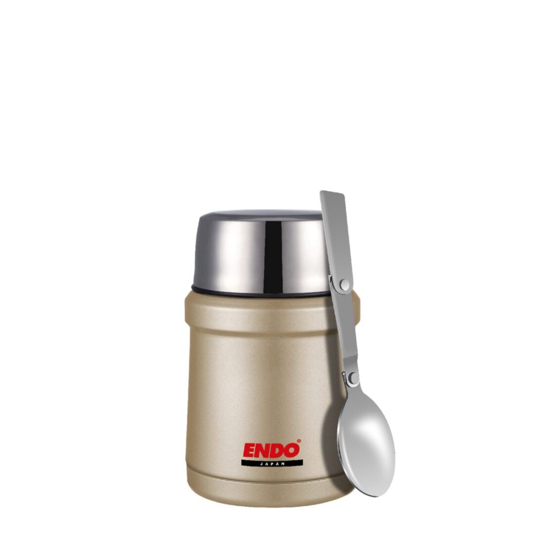 ENDO Double Stainless Steel Thermal Food Jar 450ml - Champagne Gold (CX-4007 GOLD)
