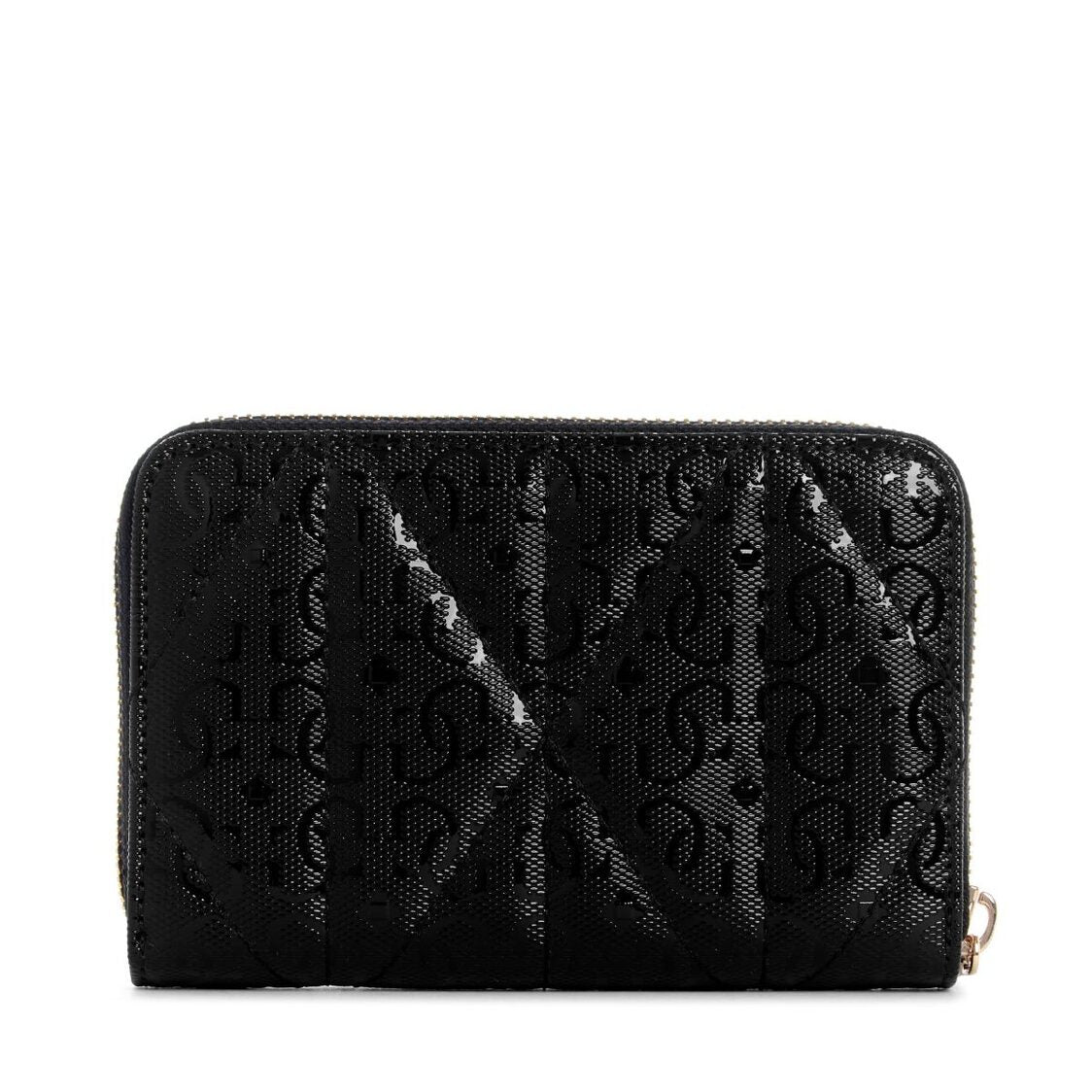 Guess Aldina Slg Medium Zip Around,Black