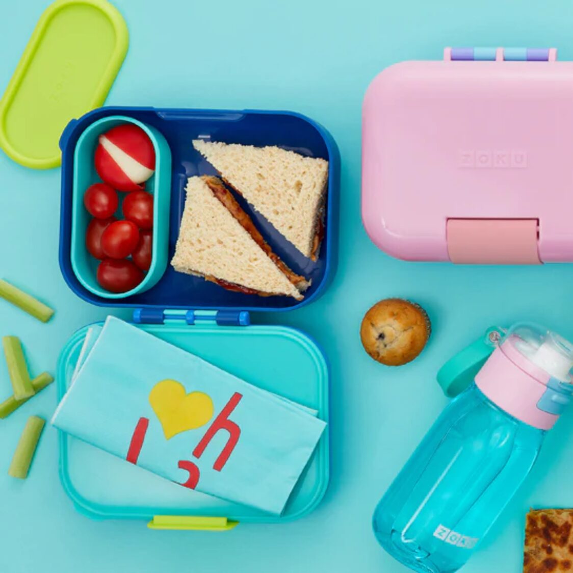 Zoku Junior Bento Box - Pink