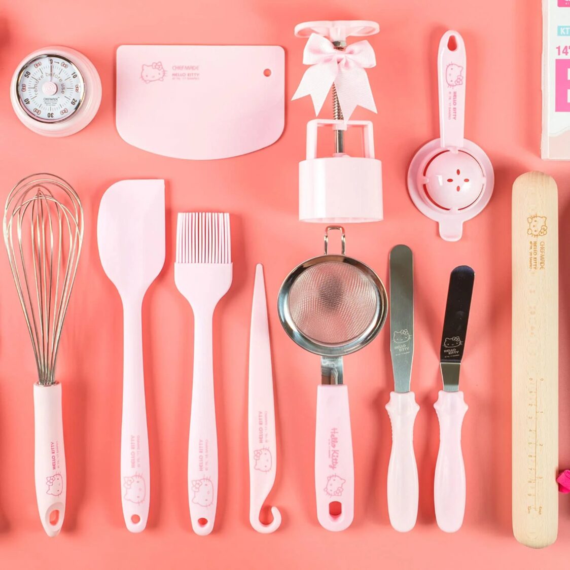 Chefmade Silicone Pastry Brush L26Xw4.5xH1.4cm Hello Kitty (1898cm-KT7041)