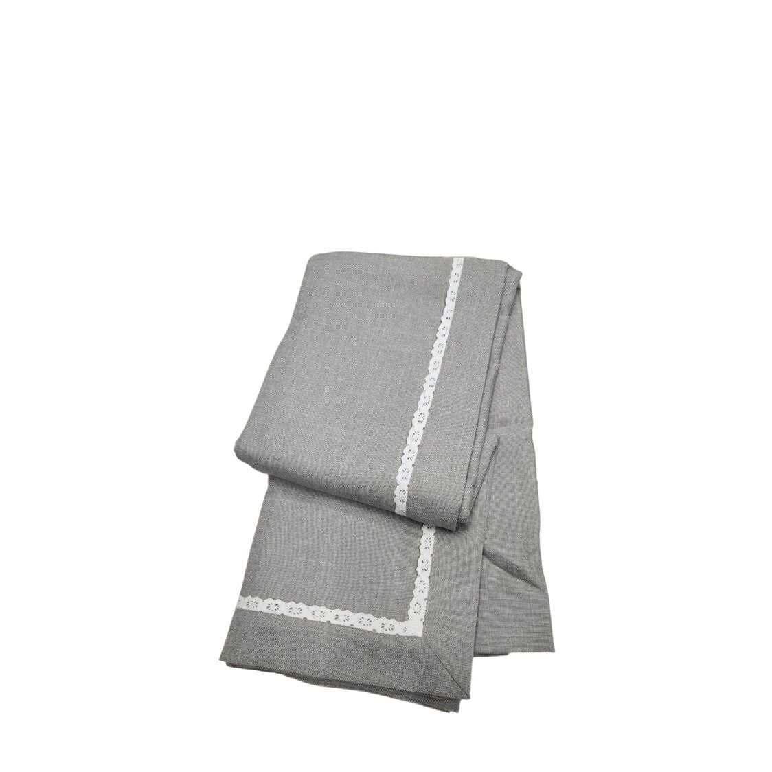 J. Rapee Lacey Tablecloth Grey