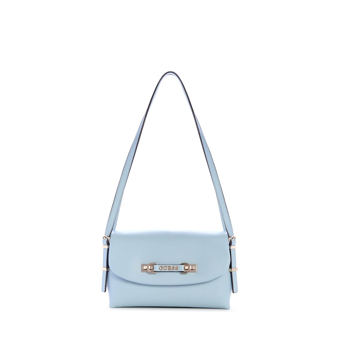 Guess Lefia Flap Shoulder Bag - Misty Blue