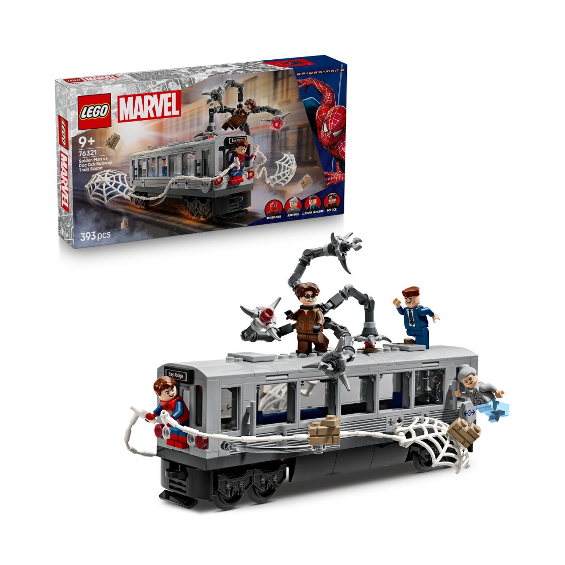 Lego Spider-Man vs. Doc Ock Subway Train Scen 76321