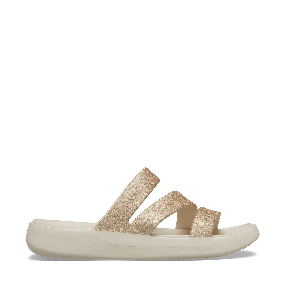 Crocs Getaway Glitter Strappy Stucco