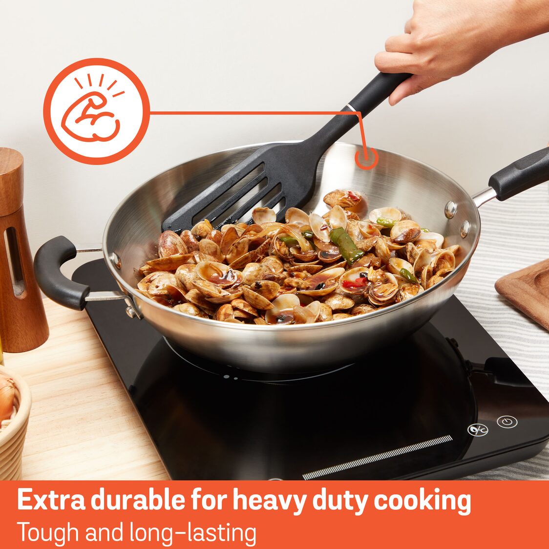 Meyer Centennial Stainless Steel 32cm Covered Skillet Wok (Induction) 77260