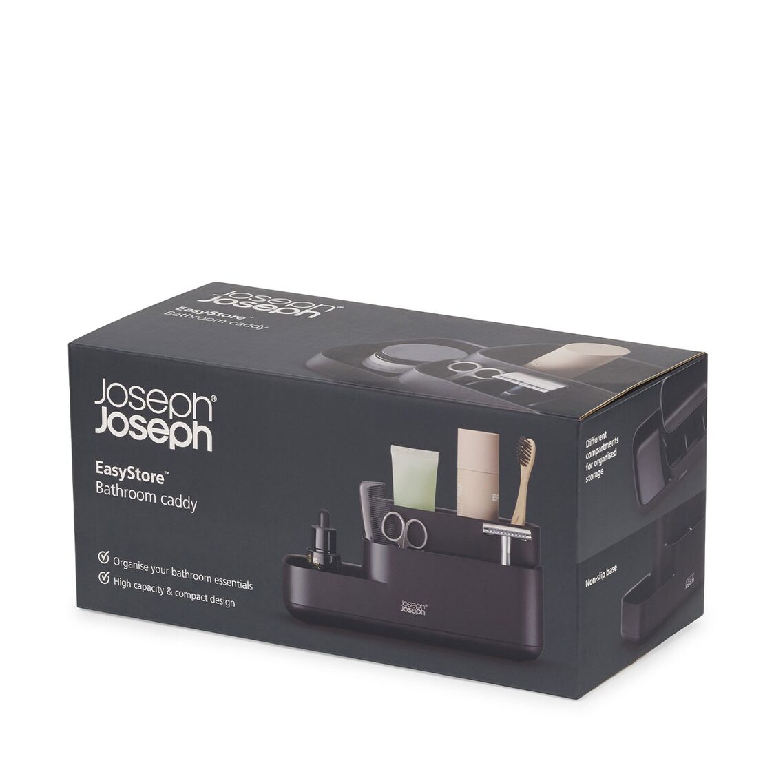 Joseph-Joseph EasyStore Matt Black Bathroom Storage Caddy
