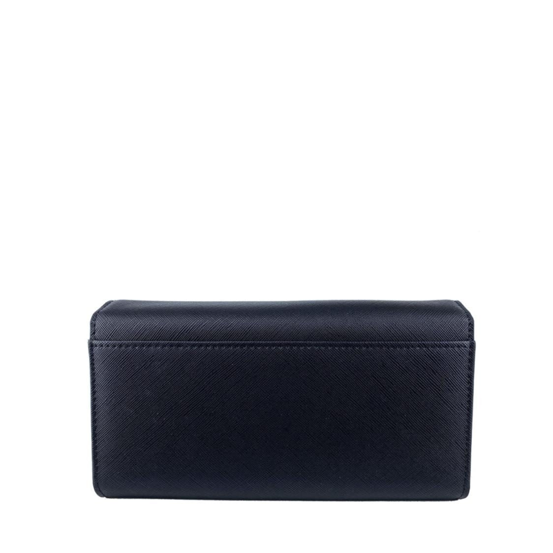 Mel&Co Saffiano-Effect Tri-Fold Flap Large Wallet