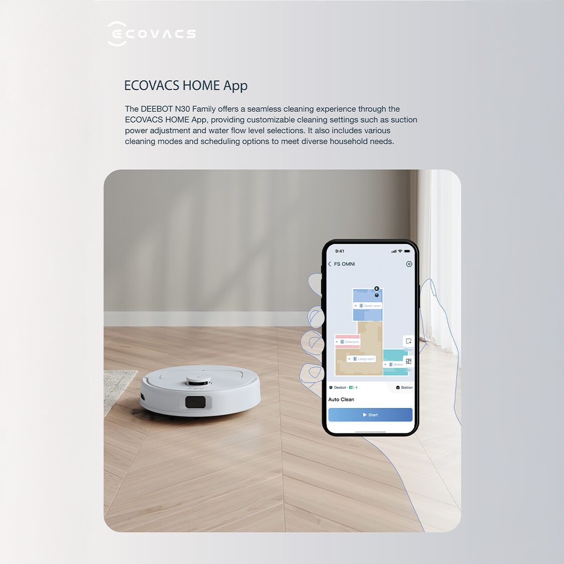 Ecovacs Deebot N30 Pro Omni - Black