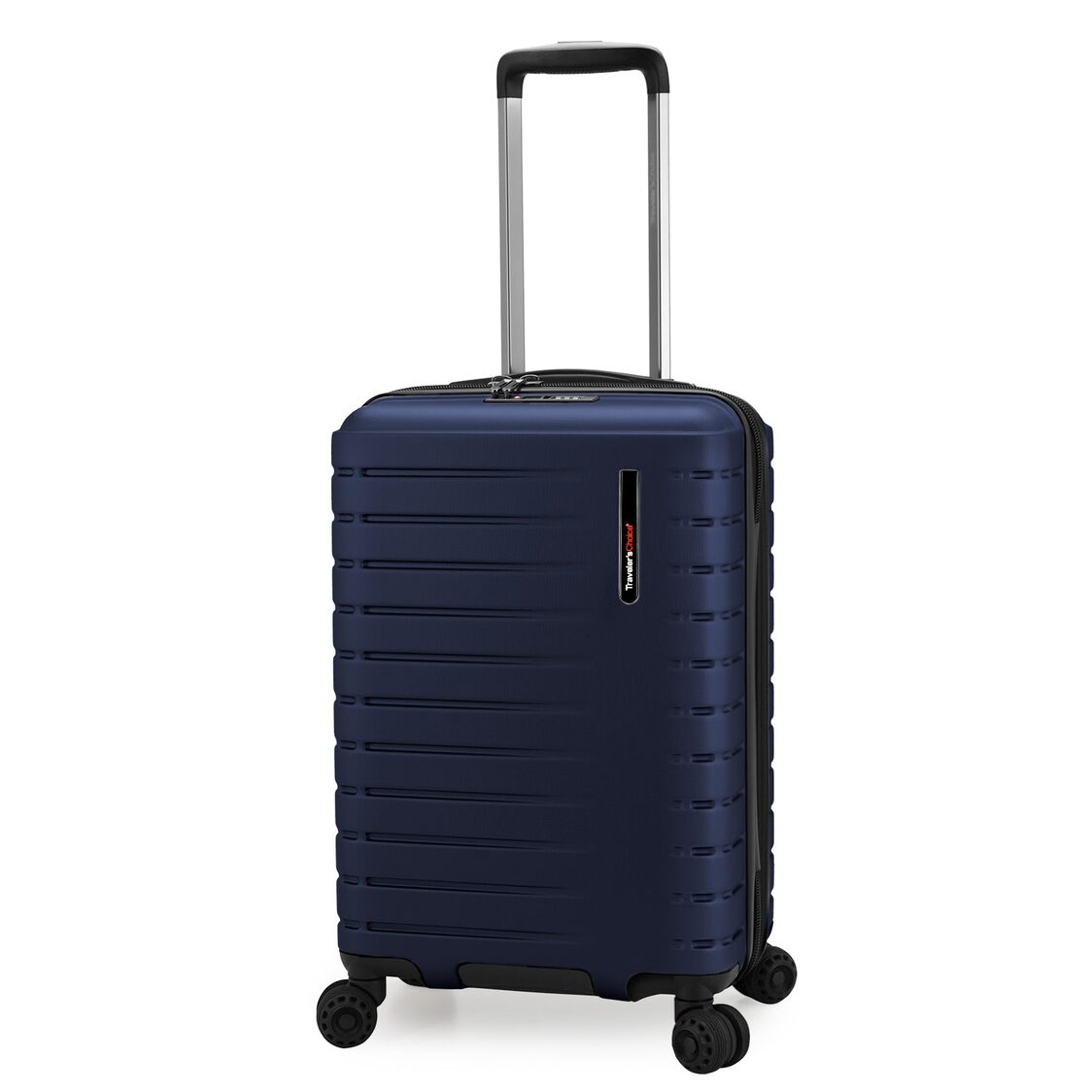 Traveler's Choice Castroville 54cm Cyclone Wheels Expandable Trolley Case with TSA Lock & Anti-theft Zipper - Navy