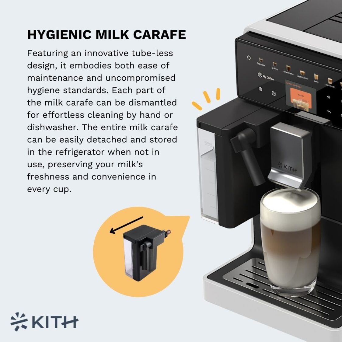KITH MIA Fully-Auto Coffee Machine (White)