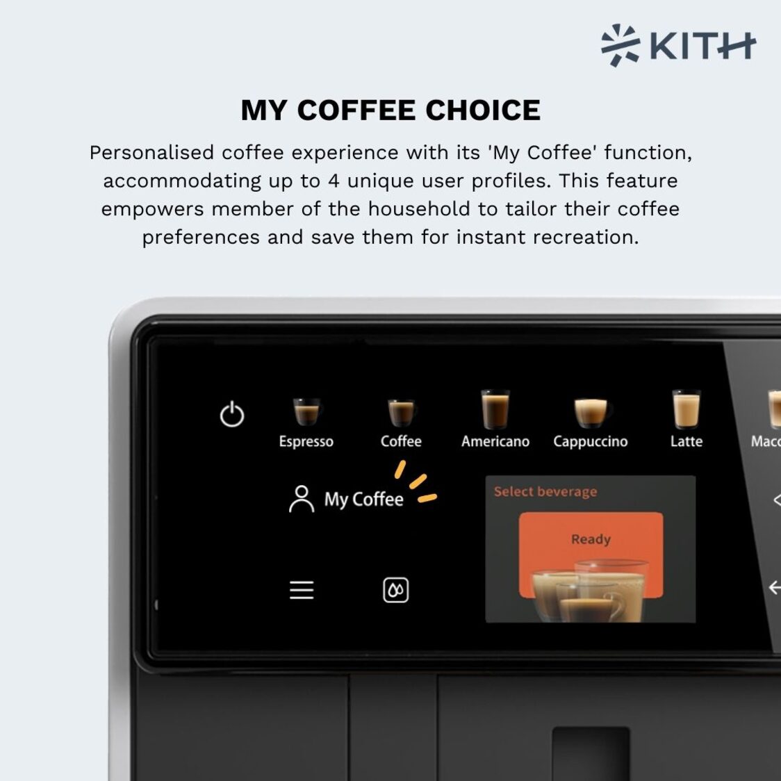 KITH MIA Fully-Auto Coffee Machine (White)
