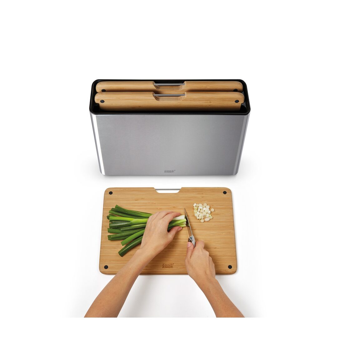 Joseph-Joseph Folio Steel Bamboo 3pcs Board Set