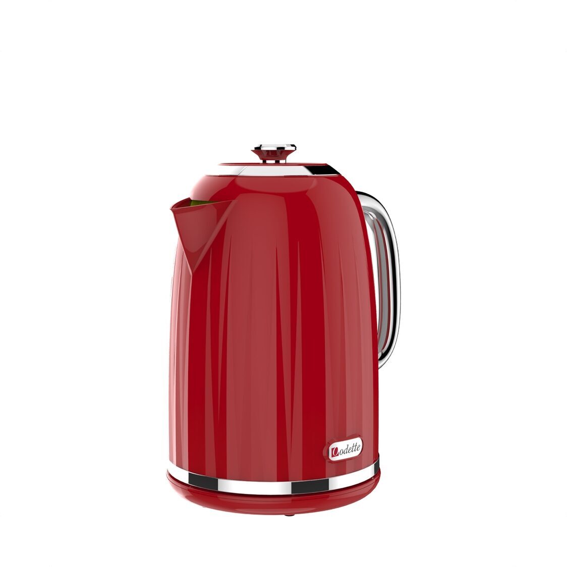 Odette 1.7L Retro Design Electric Kettle Red WK8512