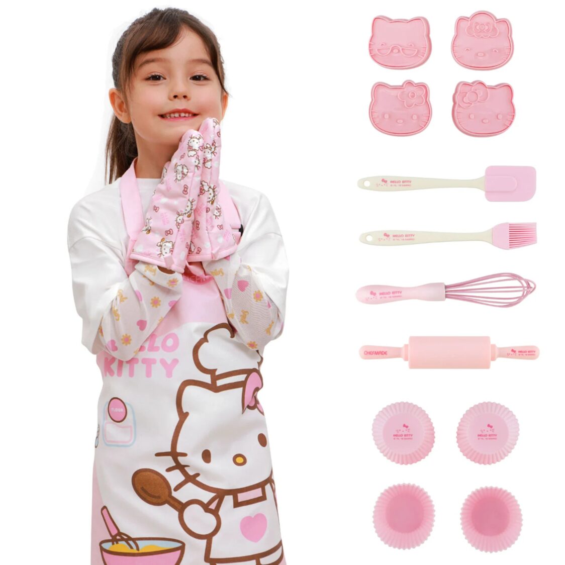 CHEFMADE Hello Kitty Kids Baking 15pcs Set 1898CM-KT7071